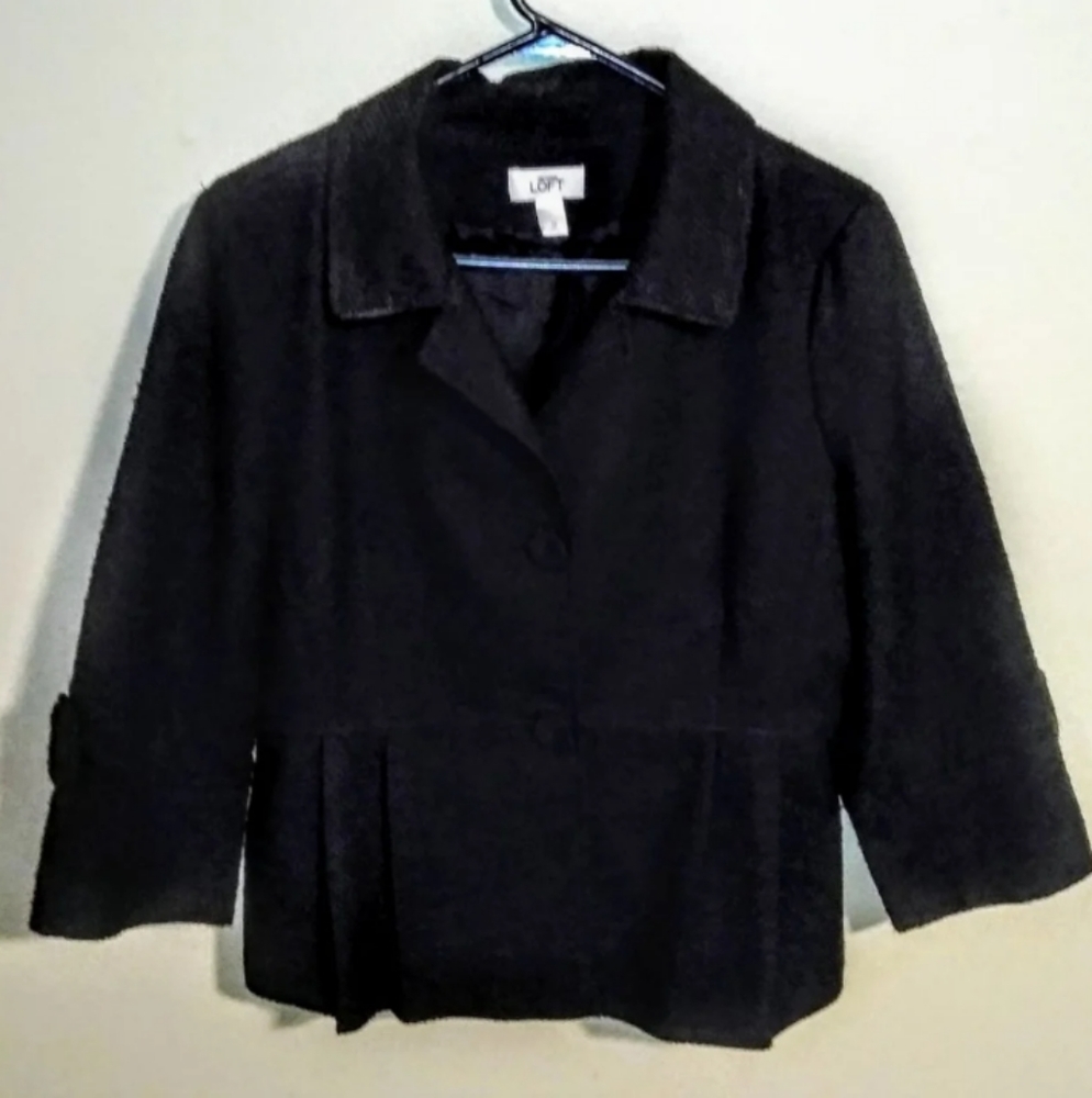 Ann Taylor LOFT-Black Womens Blazer (12)